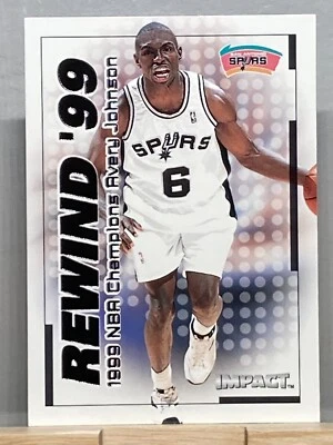 2000 Fleer Impact Rewind '99 #RN5 Avery Johnson Spurs 1282 - Image 1 of 2