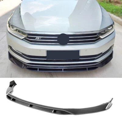 Glänzend Schwarz Für VW Passat B8 3G 2014-19 Frontschürze Spoiler Splitter Lippe - Bild 1 von 4