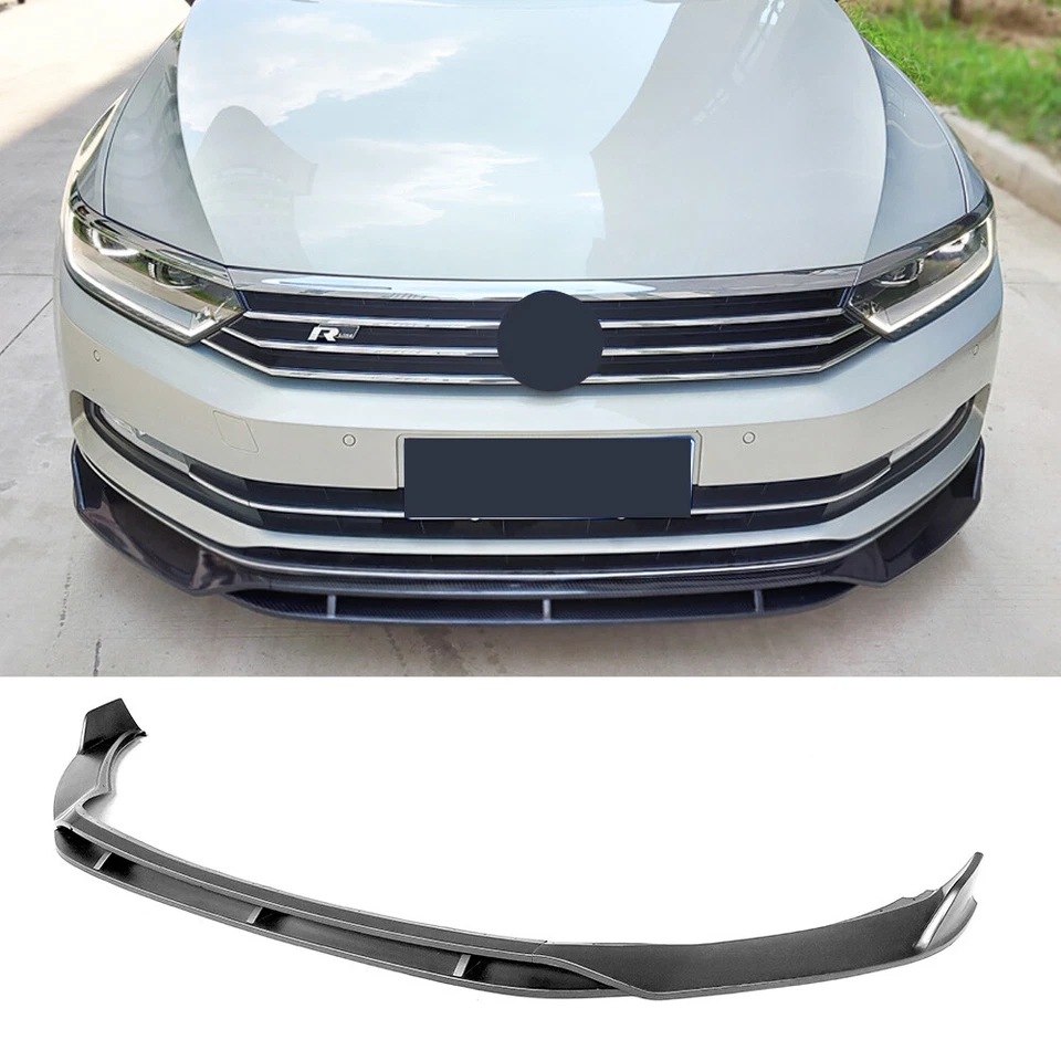 Glänzend Schwarz Für VW Passat B8 3G 2014-19 Frontschürze Spoiler Splitter Lippe - Bild 1 von 4