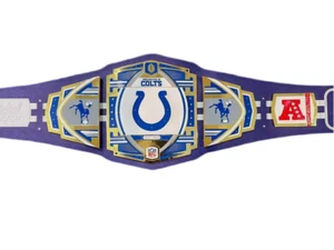 New NFL Indianapolis Colts Championship Replica Belt 2MM Brass EST 1953 - Picture 1 of 5