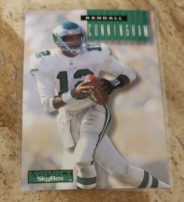 1994 skybox impact football Randall Cunningham Card #204 - Image 1 of 2