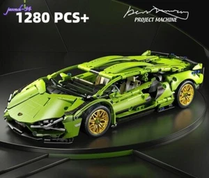 Lamborghini Sián Building Blocks Remote control Racing Car Model Buildable Toys - Picture 1 of 10