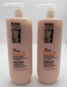 RUSK Sensories Pure Vibrant Color Conditioner 33.8 Oz Lot Of 2 - Picture 1 of 3