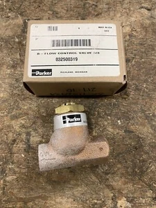 Parker 032500319 3/8" Bronze Flow Control Valve 250 PSI -NIB - Picture 1 of 6