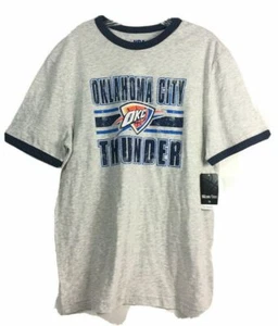NBA Hombre Retro Team Ringer Camiseta OKC Talla L - Imagen 1 de 7