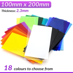 Coloured Perspex Plastic Sheet Splashback Kitchen Panel Cast 100 x 200mm - Picture 1 of 24