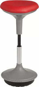 Learniture Höhenverstellbarer Aktiv-Lernhocker Schaumstoffgepolstert Rückenfrei Rot - Bild 1 von 8