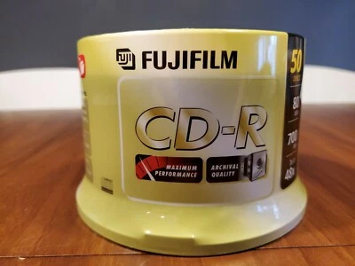 Fujifilm CD-R 80 Min. 700MB 50 Pack 1x to 40x NEW SEALED NEVER USED. - Image 1 of 4