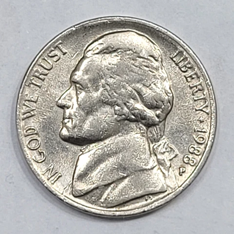 1988-P Jefferson Nickel Off Center-Ddo-Ddr-Rpm-DD Cover