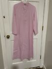 Bonsoir London Womens Victoria Long Sleeve Nightgown EUC Size P 100% Cotton Pink