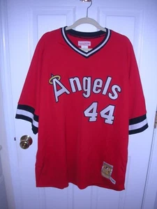 PREOWNED REGGIE JACKSON RED CALIFORNIA ANGELS 1986 JERSEY, MITCHELL & NESS, 54 - Picture 1 of 5
