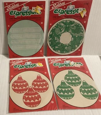 Vintage Christmas Iron On Decorations-Holiday Expressions By Dritz - Image 1 of 4
