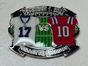 New England Patriots vs Buffalo Bills Game Day Pin December 1 2022 12/1/22 Jones - Picture 1 of 2