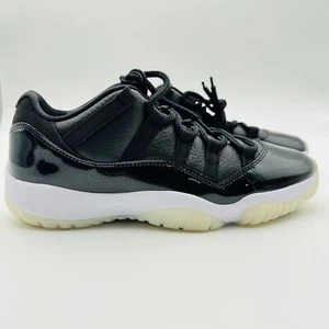 Size 10.5 - Jordan 11 Retro Low 72-10 Black White Red Leather AV2187-001 NEW - Picture 1 of 8