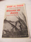 " Partitur Riva von Kuba V Marceau Ehe Zur Brasilien Sibec 1956 "