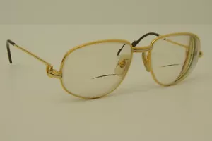 Authentic Cartier Romance Louis 54 16 130 GP Vintage Aviator Sunglasses Frames 6 - Picture 1 of 14