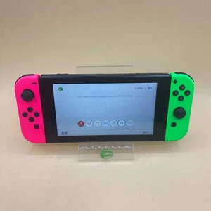Nintendo Switch v2 Video Game Console HAC-001(-01) Green/Red - Picture 1 of 4