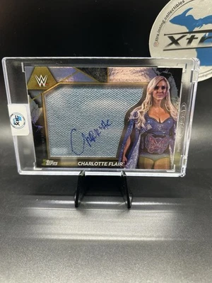 2021 Topps WWE Fully Loaded - Autographed Oversized Mat Relics Charlotte... - Image 1 of 2
