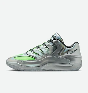 Nike KD 18 EYBL Metallic Silver Rocket Power IF2519-001 Mens Size 11.5 New - Picture 1 of 9