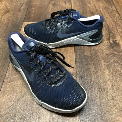 Nike Metcon 4 AJ7804-440 Metálico Azul Marino Para Mujer Talla 8 Zapatos Atléticos Tenis Foto 1 de 4