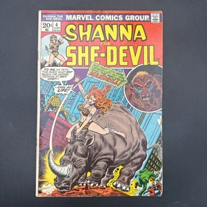 SHANNA THE SHE-DEVIL NO. 4 Marvel Comics 1973 Edad de Bronce - Imagen 1 de 14