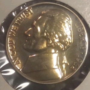 1962 Proof Jefferson Nickel Uncirculated US Mint Nice Toning - Picture 1 of 5