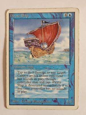 Pirate Ship Unlimited Edition Regular MTG Magic The Gathering Card - Image 1 of 2