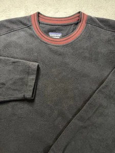 Patagonia Rhythm Plush Synchilla Sweatshirt Mens L Black Outdoor Hiking - Imagen 1 de 10