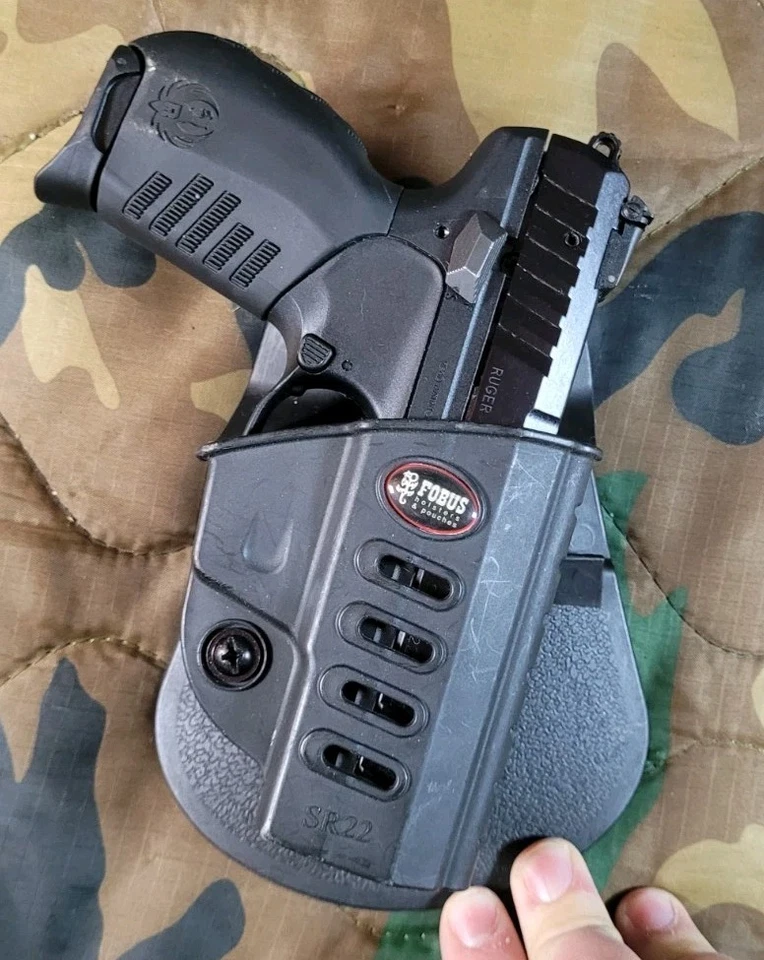 Fobus Ruger SR22 Right-hand Owb Paddle Holster Black Polymer - Image 1 of 4