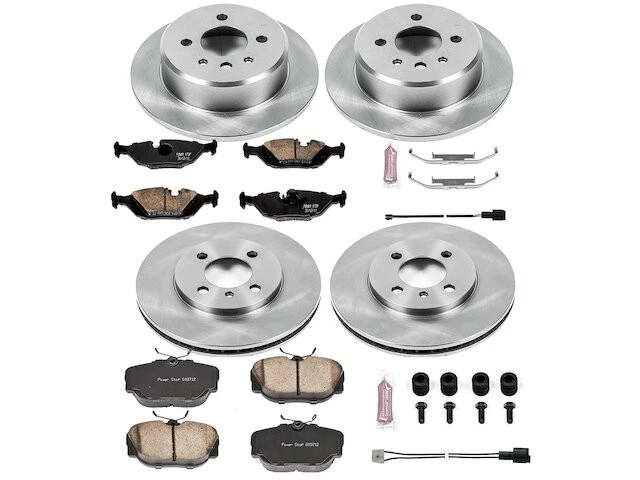 Kit de pastillas de freno y rotor delanteras y traseras para BMW 325es TW141MF 1986-1987 Foto 1 de 1