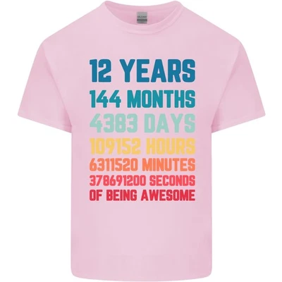 12th Birthday 12 Year Old Kids T-Shirt Childrens - Image 1 of 4