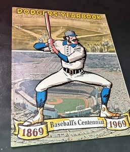 Annuario baseball Los Angeles Dodgers 1969 centenario del baseball - Foto 1 di 4