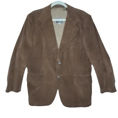 Vintage Cortefiel Corduroy Brown Blazer sports coat Mens 44 R Grandpa Acedemia - Image 1 of 4