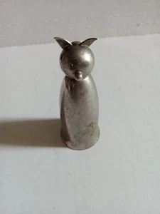 Silberteller Katze 1 Oz Jigger umgedreht messen Schrot Bargeschirr Napier ohne Schwanz - Bild 1 von 6