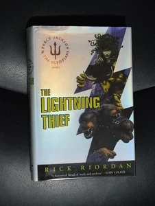 Signed Rick Riordan The Lightning Thief Percy Jackson 2nd Print HC NF / VG- - Imagen 1 de 6