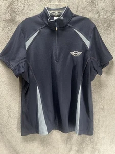 Camisa Top Mujer Mini Cooper Grande Azul Marino Bordada Medio Pullover - Imagen 1 de 5