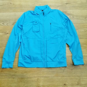 Nike Explore Storm Fit Running Jacket Mens L Large Blue Hooded - Picture 1 of 12