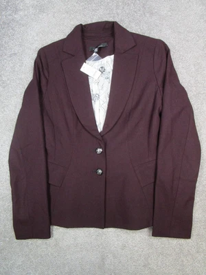 Abrigo deportivo White House Black Market para mujer 10 blazer púrpura nuevo Foto 1 de 4