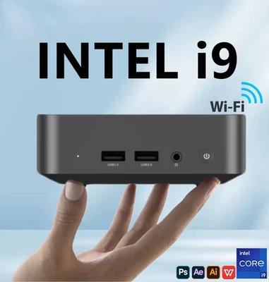 NUOVO MINI PC Computer Intel Core I9 8950HK 16GB DDR4 + 1/2TB M.2 SSD Windows11  - Immagine 1 di 4