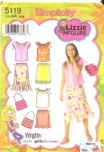 Simplicity 5119 ~ Girls/Girls's Plus ~ Skirts ~ Tops and Purse ~ Size 8-16 - Picture 1 of 5