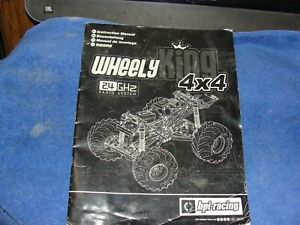 HPI RACING WHEELY KING 4X4 INSTRUCTION MANUAL 2.4 GH2 RADIO SYSTEM