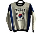 Korea Seoul Flag Blue & Grey Crewneck Sweatshirt