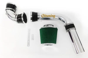 Black Green For 1994-1997 Pontiac Firebird 5.7 V8 3pc Cold Air Intake Kit - Picture 1 of 1