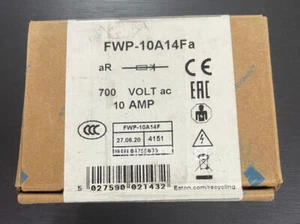 10PCS EATON Bussmann FWP-10A14Fa 10 Amp 700 V 14x51mm Fusibili - Foto 1 di 3