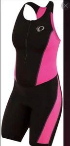 PEARL iZUMi - Women's SELECT Pursuit Tri Suit, Black/Screaming Pink, Size XL new - Picture 1 of 4