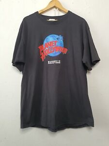 Vintage Planet Hollywood Shirt Adult Extra Large Black Holiday 1990s 2000s Y2K