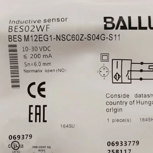 1 ps nuovo interruttore di prossimità BALLUFF BES02WF BES M12EG1-NSC60Z-S04G-S11 - Foto 1 di 2