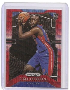 2019-20 Panini Prizm Sekou Doumbouya Ruby Wave Prizm Insert Card #261 Pistons - Picture 1 of 2