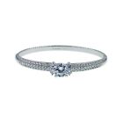 Glam Stackable Cubic Zirconia Crystal Bangle Bracelet Elegant Wedding Bridal Z5