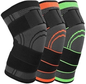 Knee Support Brace adjustable Compression Strap Sleeve Sports Protector Ligament - Picture 1 of 21